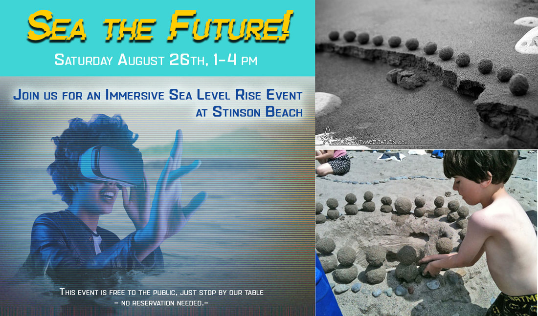 Montage of three images. At right, and event flyer with text reading: 